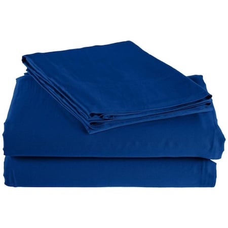 Superior  Rayon from Bamboo 300 Thread Count Solid Sheet Set  Queen-Smoke Blue B300QNSH SLSB